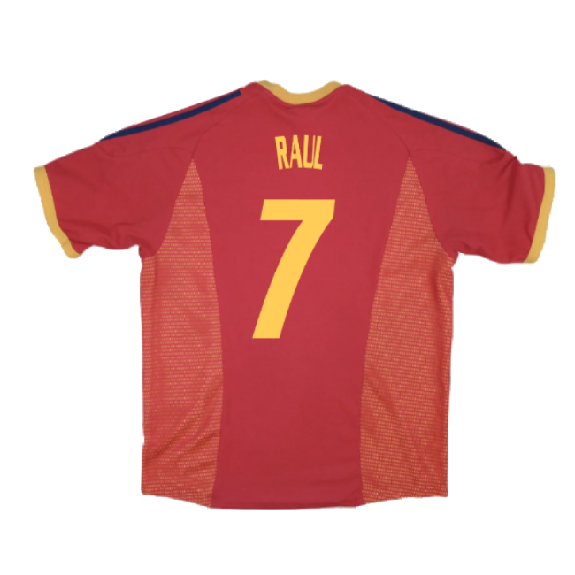 Spain International Team Replica Jersey - Adults Version (Raul 7)