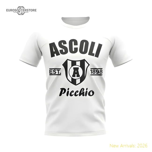 First-class Ascoli Established Football Casual Tee (white)