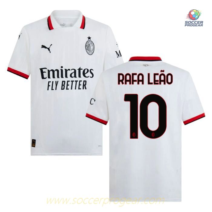 AC Milan Away Football Soccer Jersey 2024-25 Edition Rafa Leão