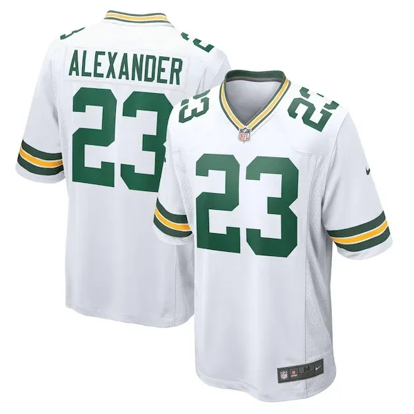 Green Bay Packers Game NFL Jersey - White | Authentic Football Apparel