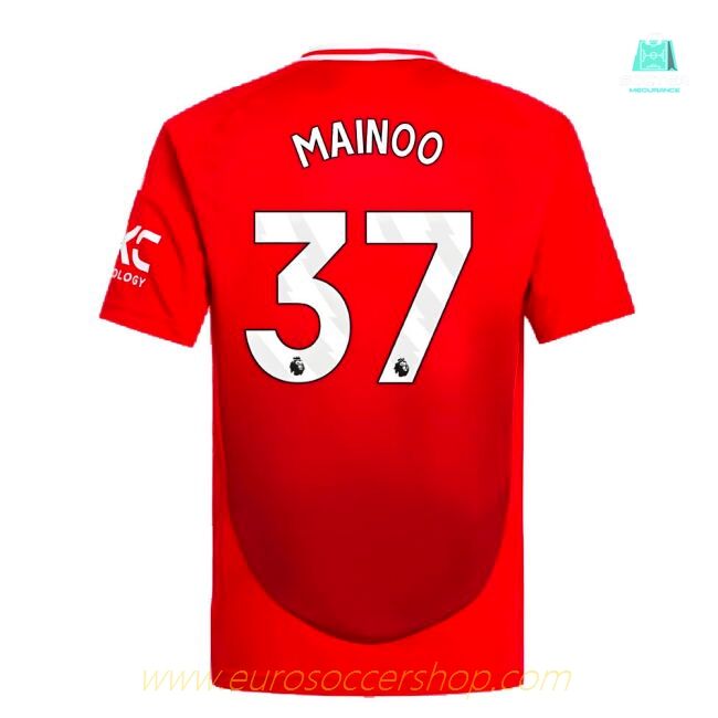 2024-2025 Man Utd Home Shirt (Kids) (Mainoo 37)