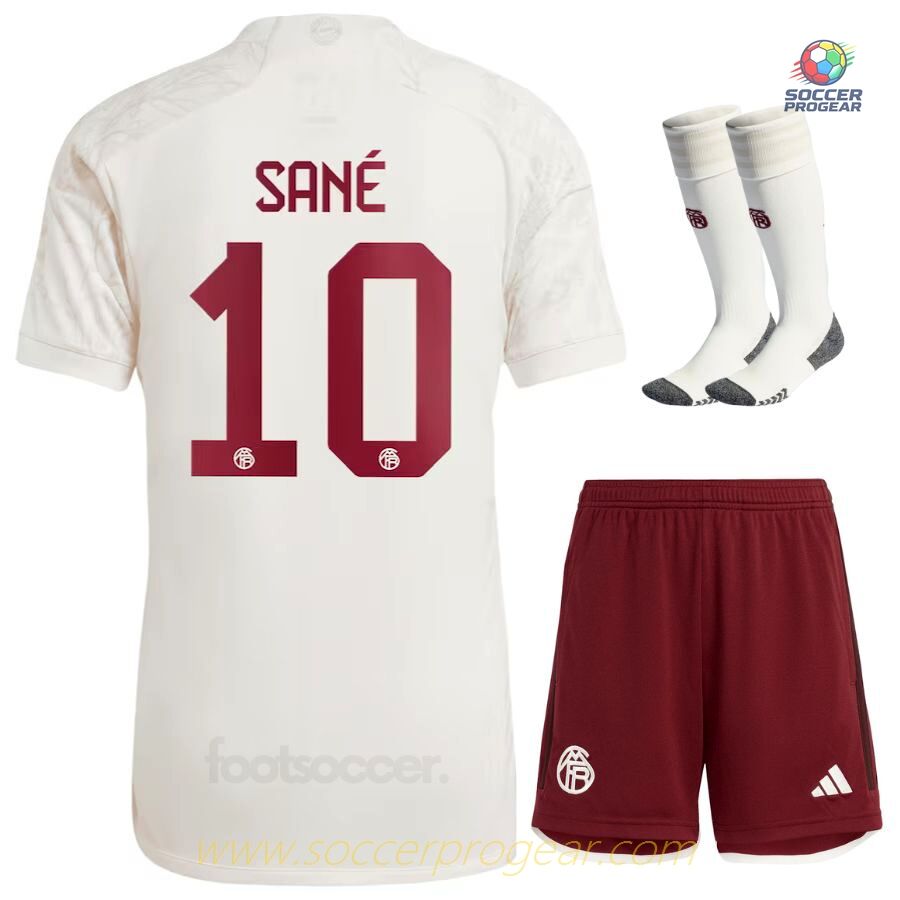 Bayern Munich 2023 2024 Third Sané Youth Football Kit Football Shirt