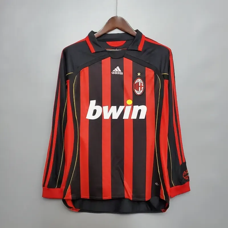 2006-2007 Long Sleeve AC Milan Jersey retro kit