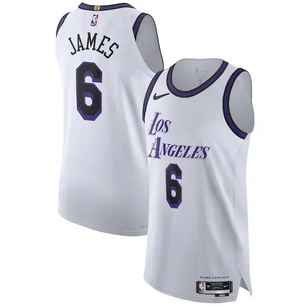 LeBron James LAL Authentic Jersey - exclusive NBA - White athletic