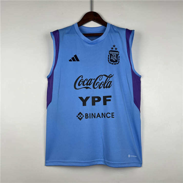 Argentina 2022 Soccer Jersey Football Blue Training Vest - Official