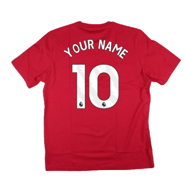 2024-2025 Man Utd DNA Graphic Tee (Red) (Your Name) - official style