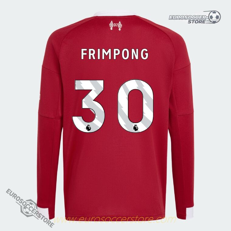 Liverpool 25-26 Home Long Sleeve FRIMPONG 30 Jersey