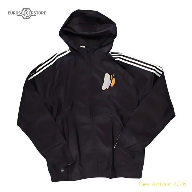 2024-2025 Real Madrid Seasonal Windbreaker (aurora Black) - Economical