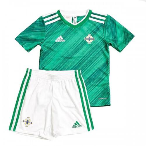 Kids Northern Ireland 2020 Home Soccer KitShirtShorts - Official