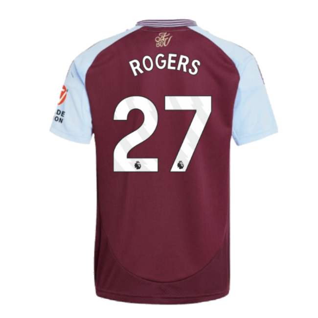Retro Aston Villa 2024-2025 Aston Villa Home Shirt (Rogers 27) for ...
