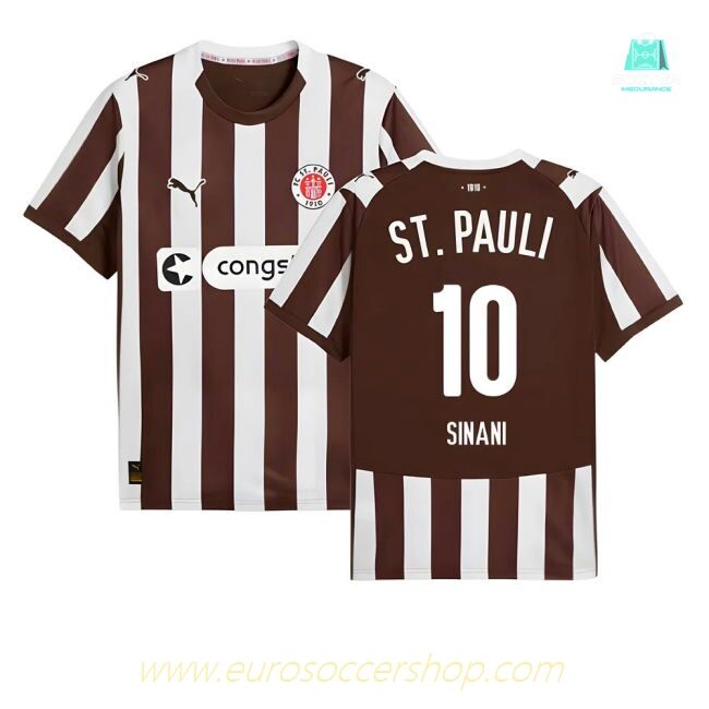 2025-2026 St Pauli Home Shirt (Sinani 10)