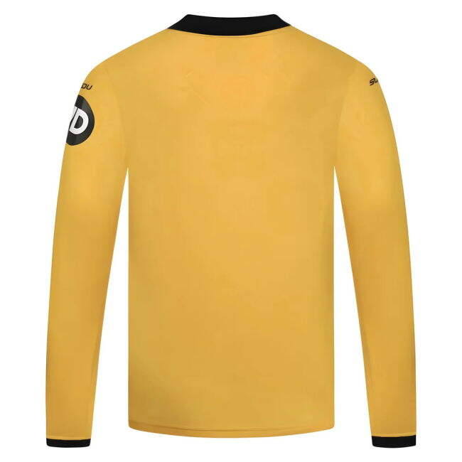 Licensed 2025-2026 Wolves Long Sleeve Home Shirt - Kids Size (Toti 24)