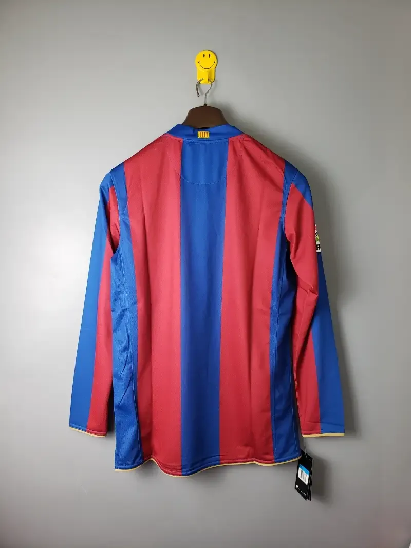 2007-2008 Barcelona Long Sleeve Jersey retro kit
