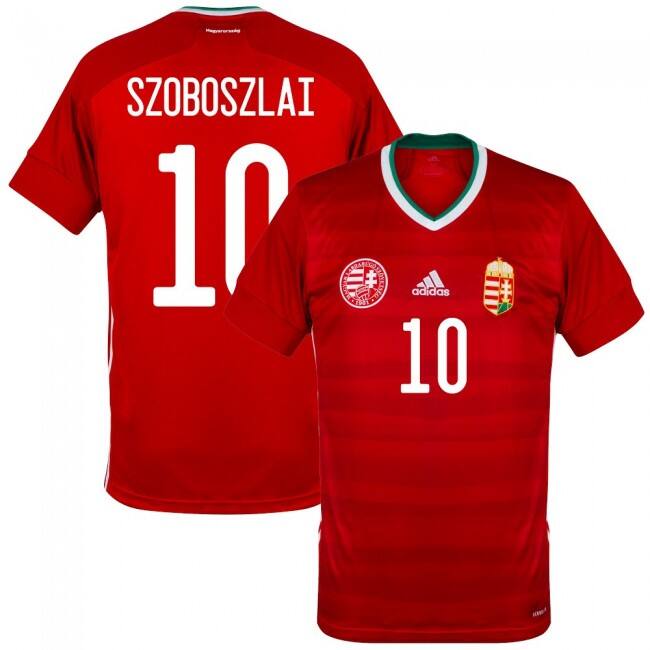 Hungary Euro 2020 Home Red Soccer Jersey Football Shirt Szoboszlai 10