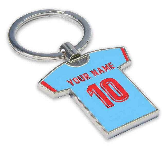 Personalised Celta Vigo Football Shirt Key Ring