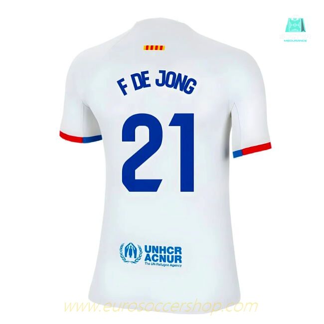 2023-2024 Barcelona Away Shirt (Kids) (F De Jong 21)
