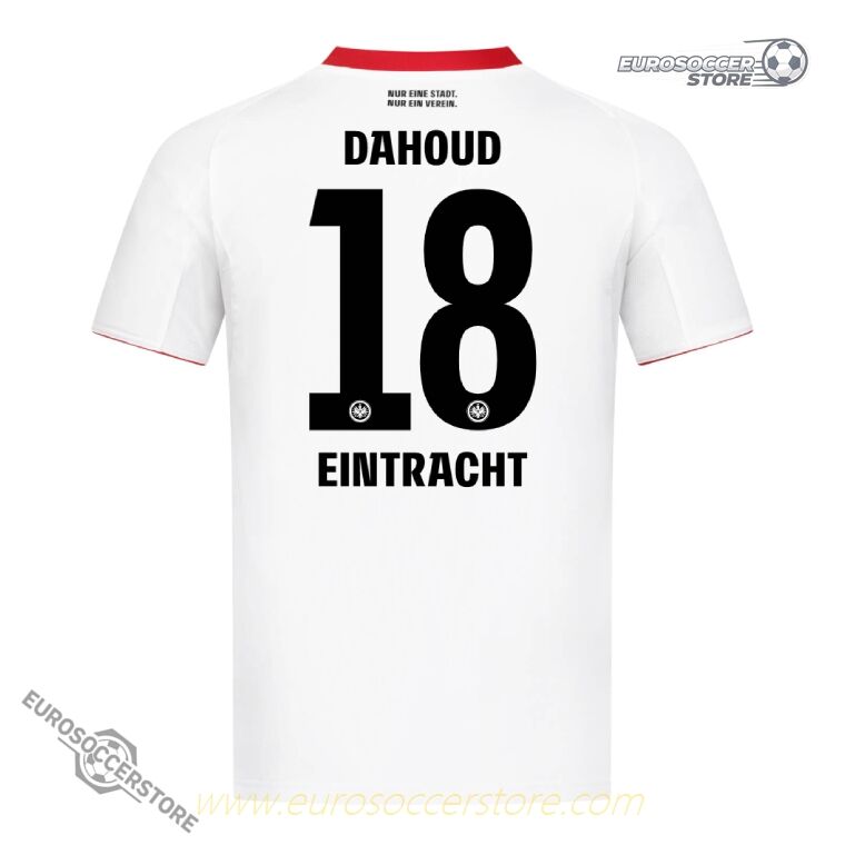 Away Jersey of Eintracht Frankfurt for DAHOUD 18 in the 25-26 Season