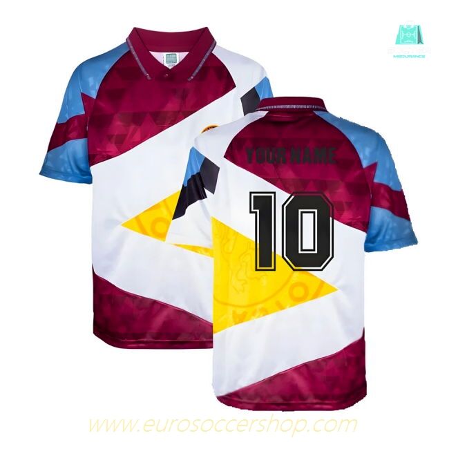 Aston Villa 1990 Mash Up Retro Football Shirt (Your Name)