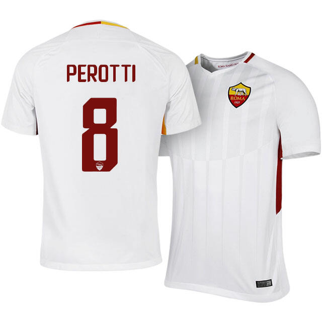 Roma Away 201718 Diego Perotti 8 Soccer Jersey Shirt - Official