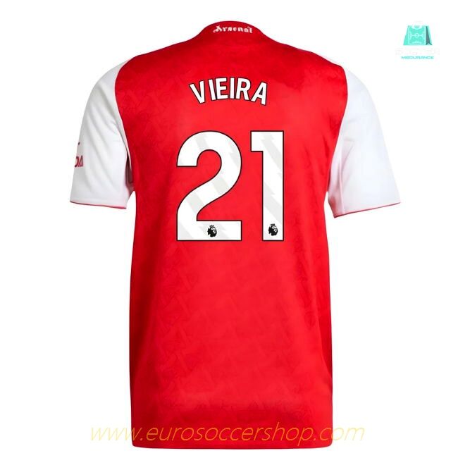 2025-2026 Arsenal Authentic Home Shirt (Vieira 21)