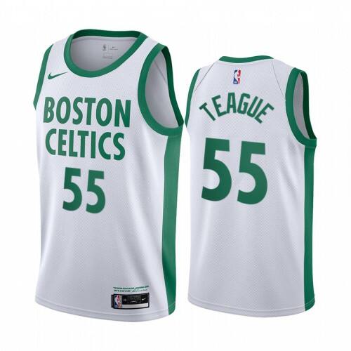 BOS J. Teague #55 Durable 2020 City NBA Swingman Jersey White