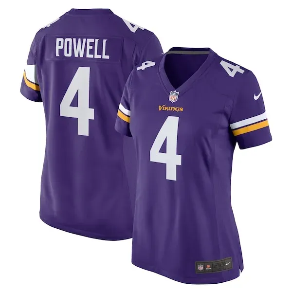 None Brandon Powell Game Jersey - Purple | NFL Player Jersey