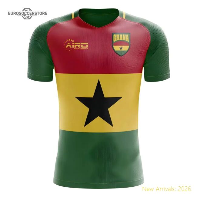 Authentic Ghana Flag 20252026 Concept Jersey () S3436chest