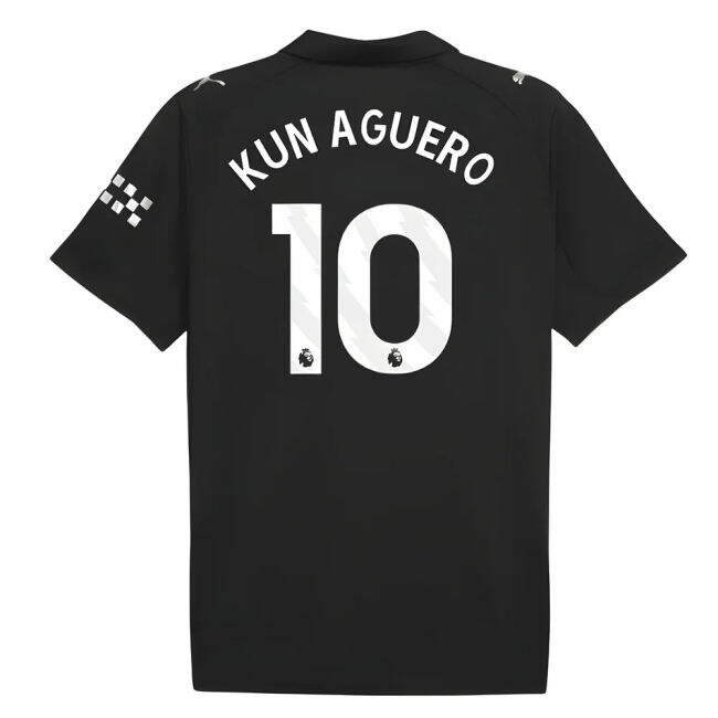 Value Pack Man City Aguero 10 2025-2026 Man City Away Shirt (Kun Ag...