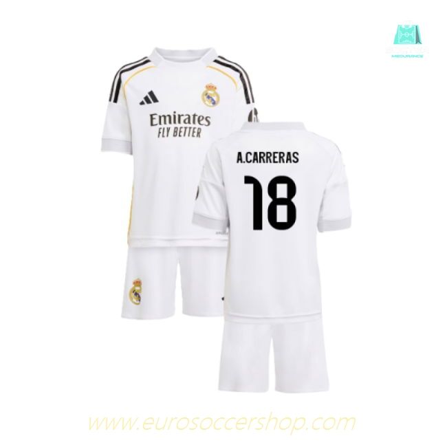 2025-2026 Real Madrid Home Mini Kit (A.Carreras 18)