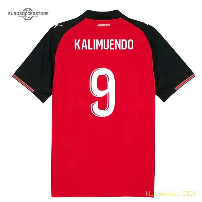 Performance 2025-2026 Stade Rennais Home Shirt (Kalimuendo 9)