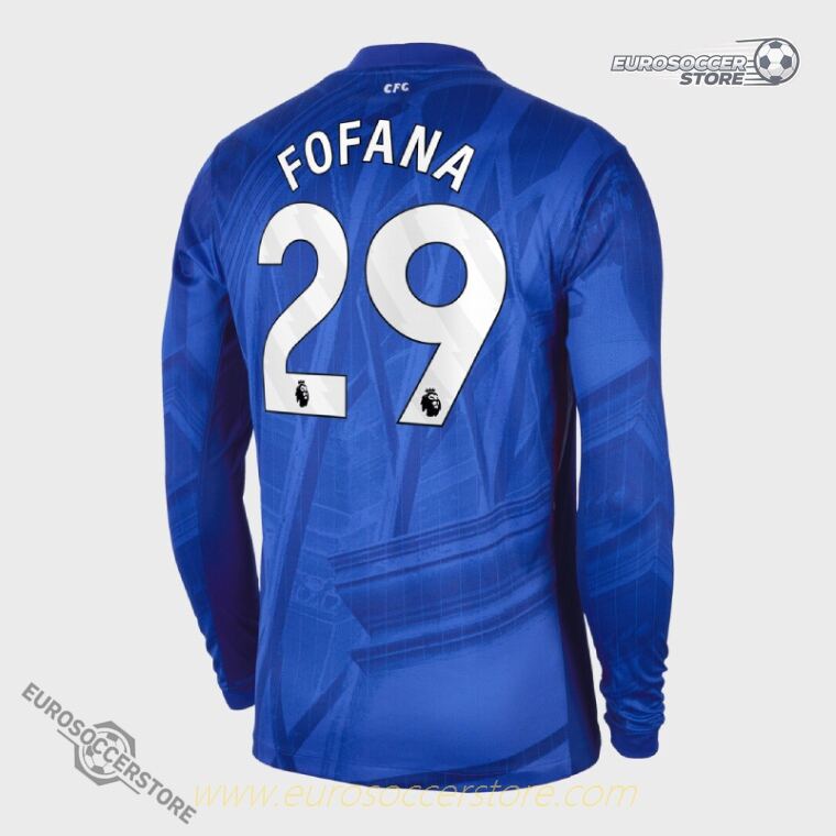 FOFANA 29 Chelsea Home Long Sleeve Jersey 25-26
