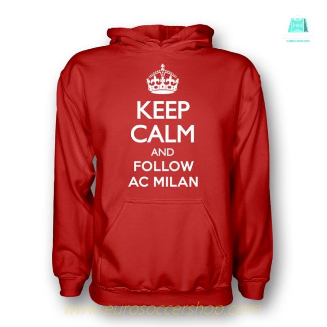 Keep Calm And Follow Ac Milan Hoody (red)