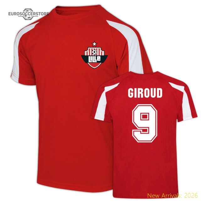 Premium Fan-Favorite Giroud Lille Sport Training Jersey (Red)