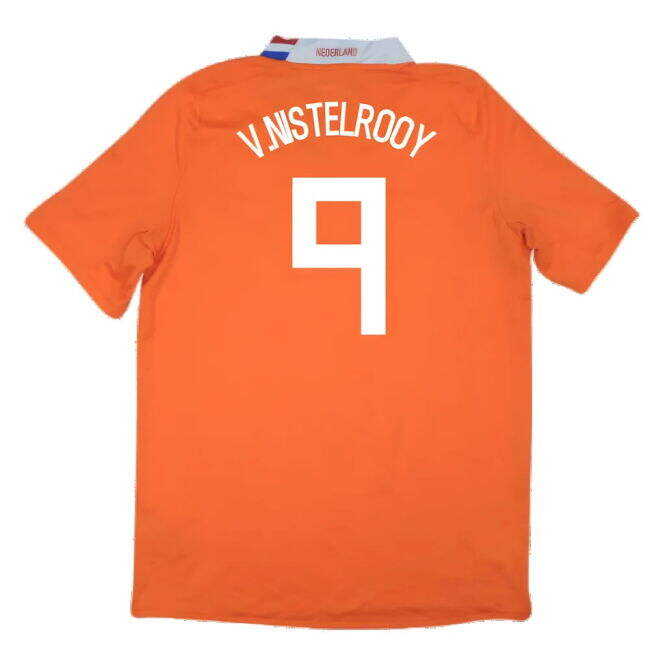 Low Value Holland 2008-10 Home Shirt ((Excellent) M) (V.Nistelrooy 9) Classical