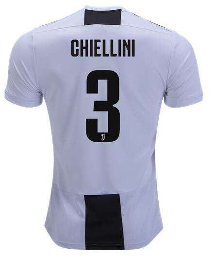 Giorgio Chiellini Juventus Home 201819 Soccer Jersey Shirt - Official