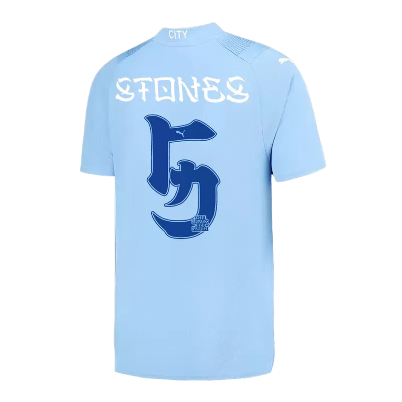 Manchester City's Japanese Tour STONES 5 Home Jersey for the 23-24 season