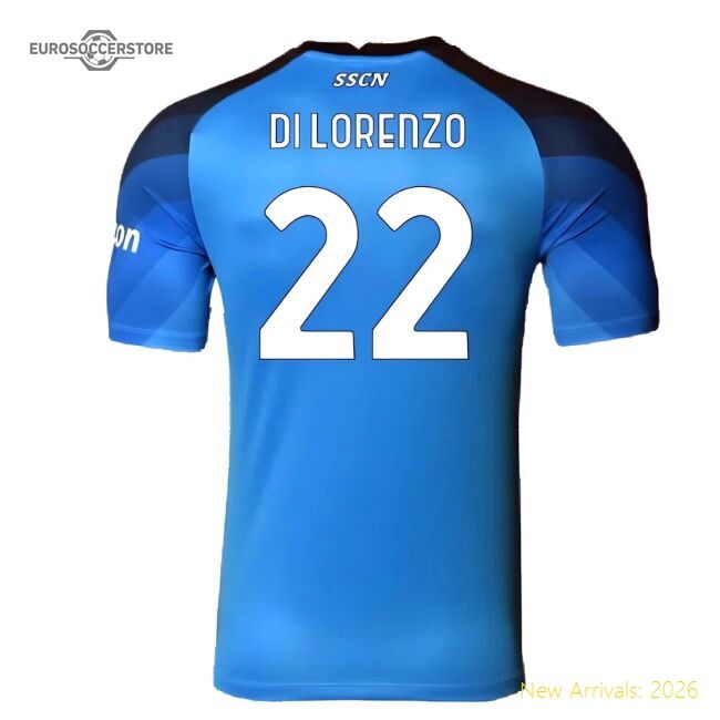 2023-2024 Napoli Home Top-tier Jersey Di Lorenzo Performance Fabric