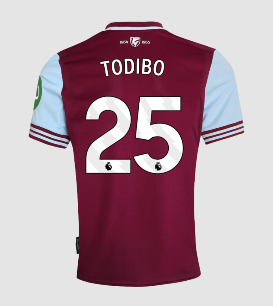 24-25 West Ham United Home TODIBO 25 Football Jersey