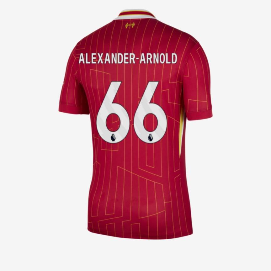 Liverpool's 24-25 Season 66 Alexander-Arnold Home Jersey