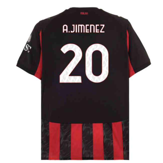 2025-2026 ACM Home Authentic Shirt (A.Jimenez 20) Antibacterial