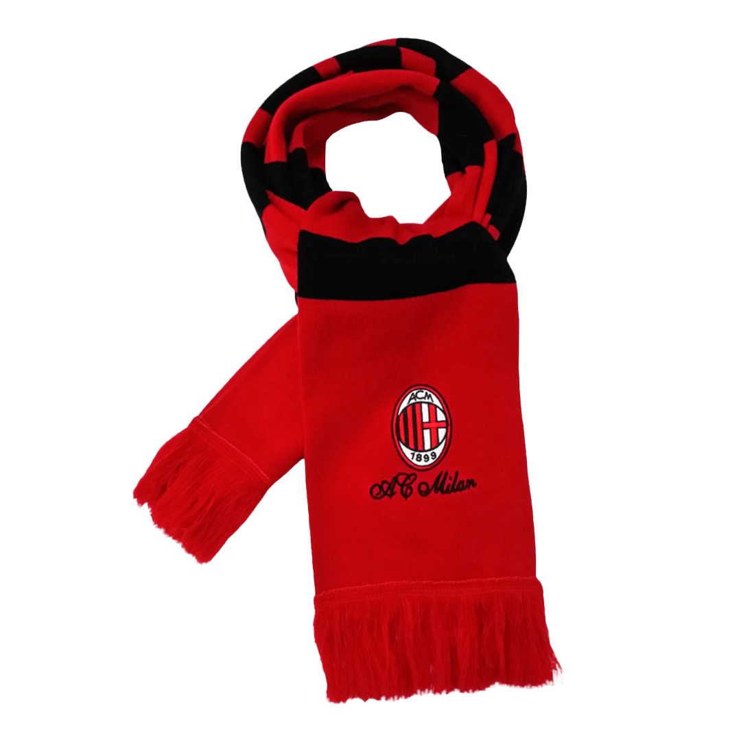 AC Milan Soccer knitting Scarf Red Red&Black Authentic Kit
