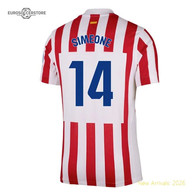 2025-2026 Atletico Madrid Home Match-ready Jersey Simeone Puma Drycell