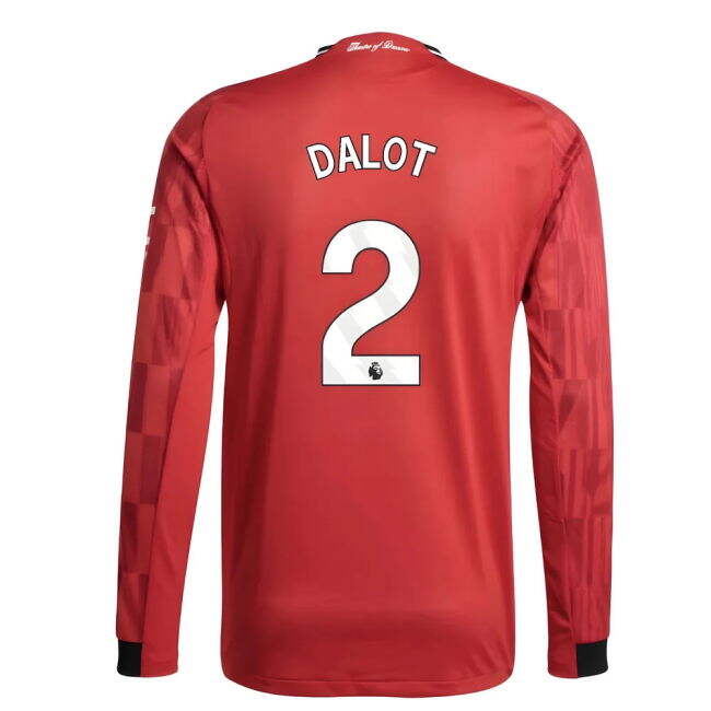 2025-2026 Man Utd Soccer Club Home Shirt (Dalot 2)