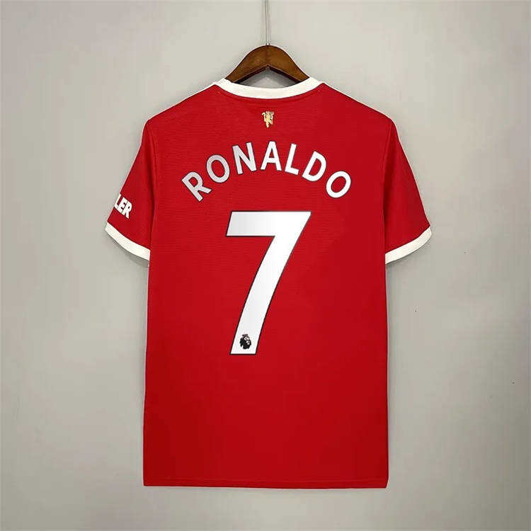 Manchester United 21-22 Kit Home Red Ronaldo 7 Soccer Jersey Football