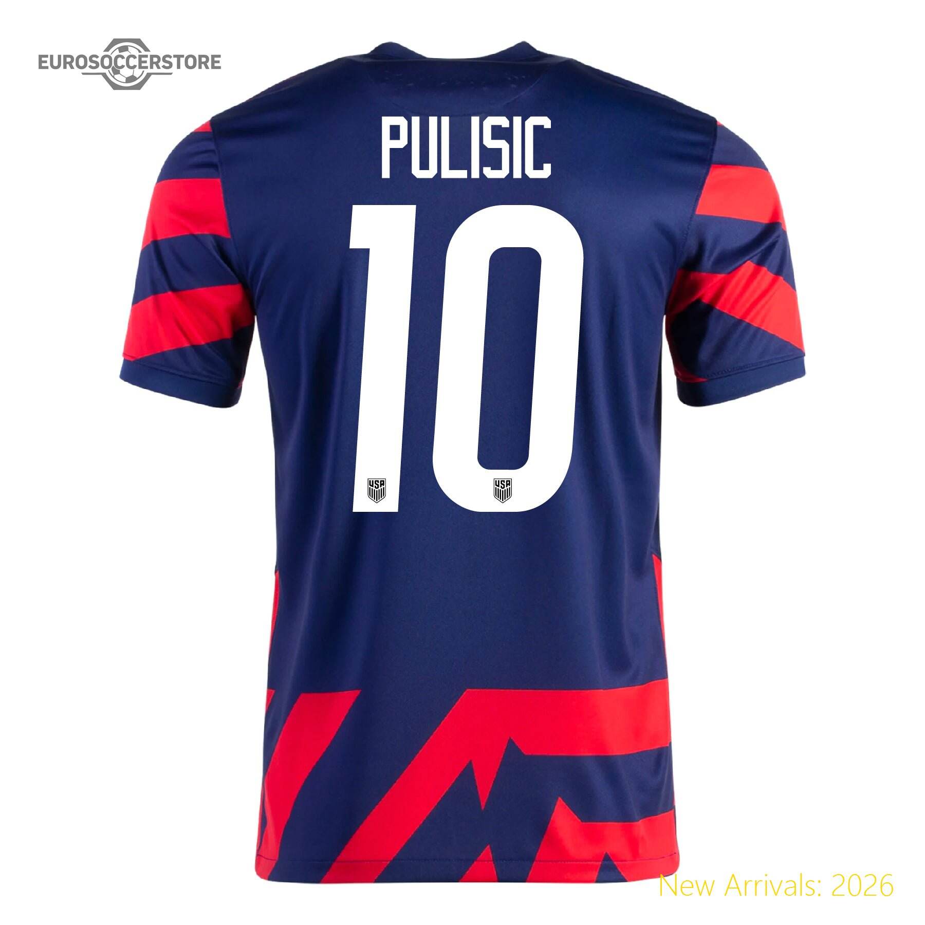Adult Usa Christian Pulisic Replica Usa Away Professional Jersey 2021