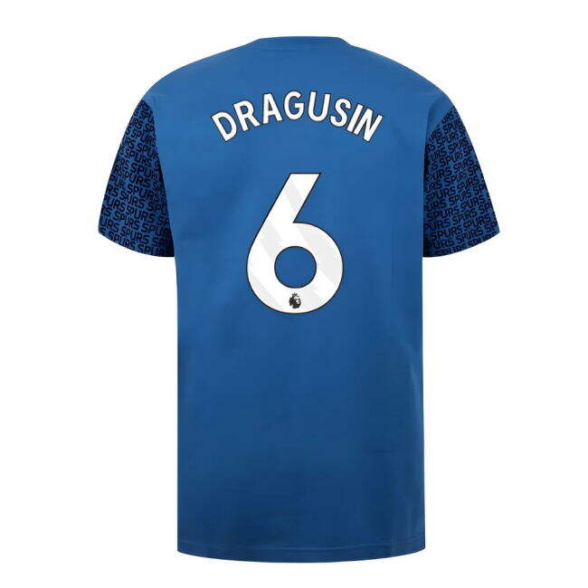 Tottenham Home Football Jersey 2023-22 Dragusin 6 L M S