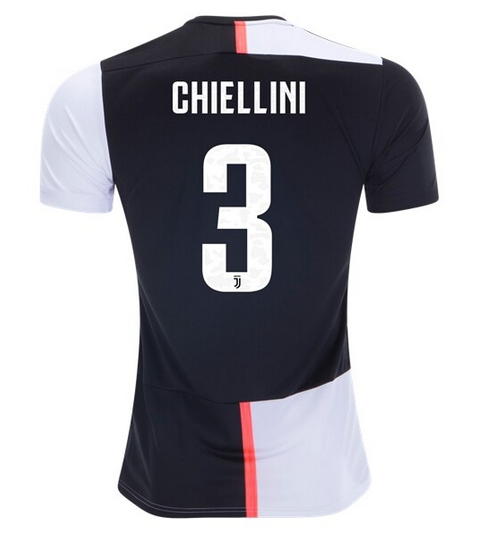 2019-20 JUVENTUS HOME GIORGIO CHIELLINI 3 SOCCER JERSEY SHIRT -