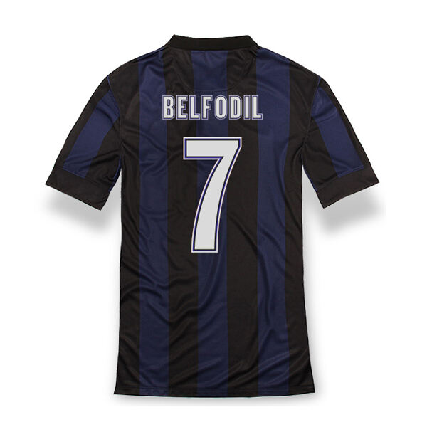 13-14 Inter Milan 7 Belfodil Home Soccer Jersey Shirt - Official