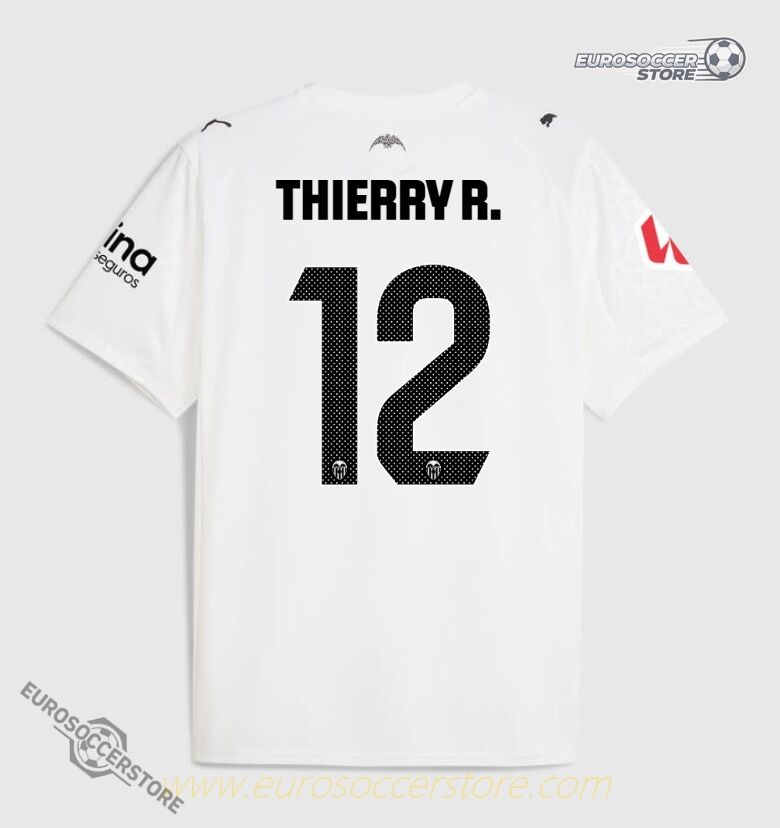 THIERRY R.'s 12号 Valencia CF Home Jersey for the 25-26 season