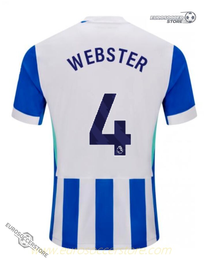 Brighton Hove Albion 25-26 Home Jersey - WEBSTER 4